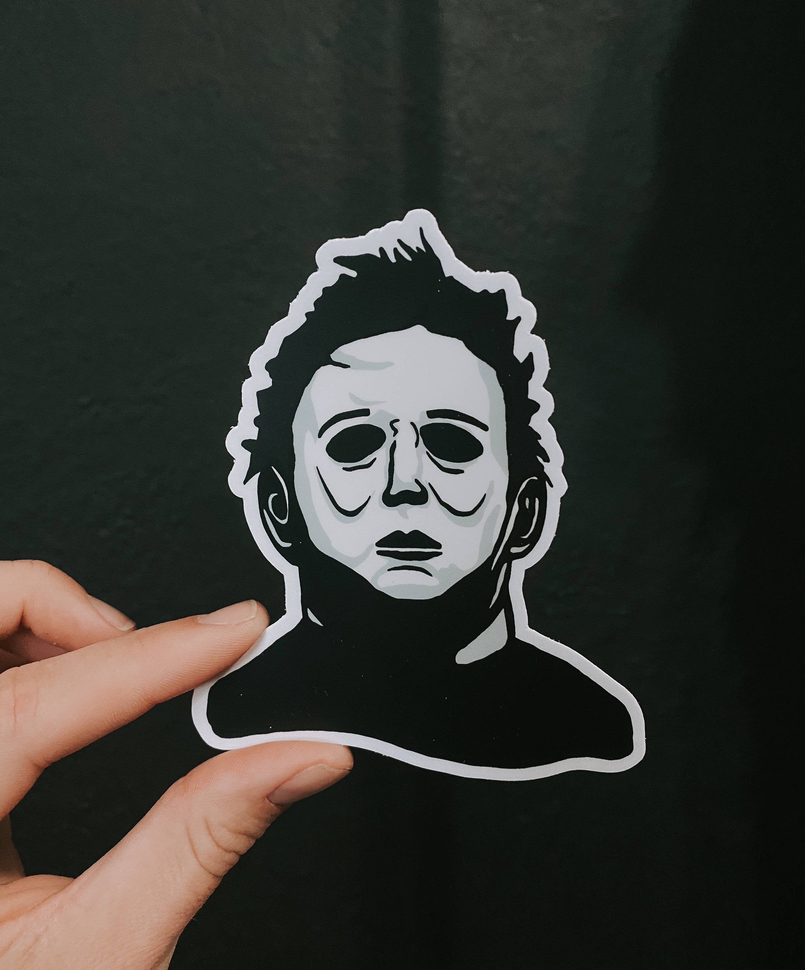 Michael myers sticker wicked woods goods